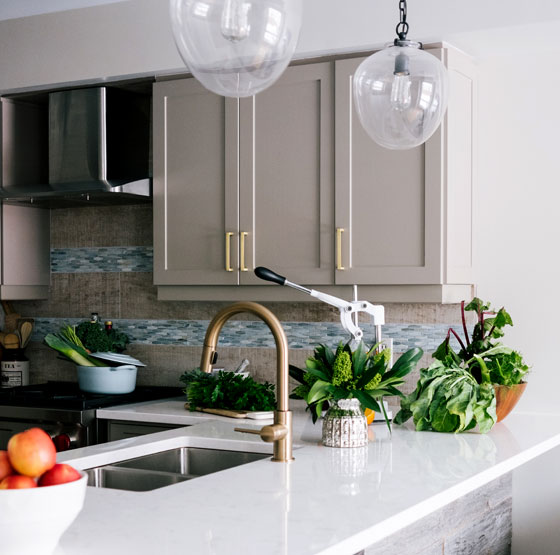 Inside the kitchen of a home for sale in Toronto