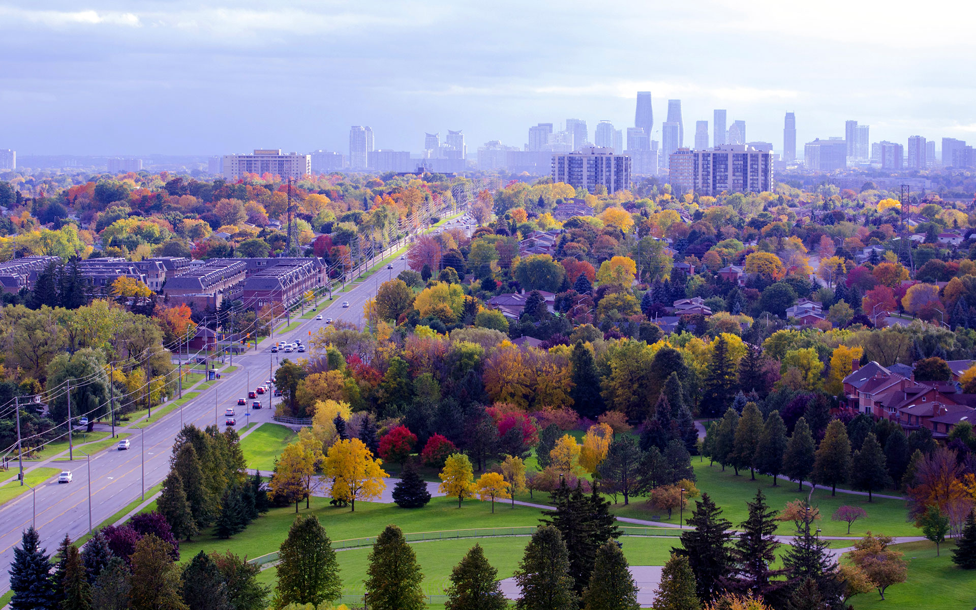 Mississauga neighbourhood and park.