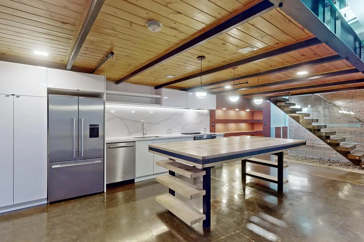 124-326 Carlaw Ave, Toronto - Close up of kitchen area.