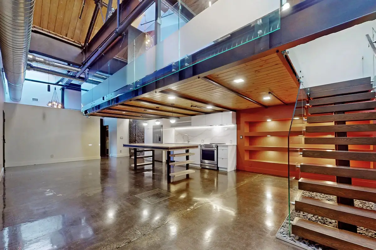 124-326 Carlaw Ave, Toronto - Open Kitchen and Living Area
